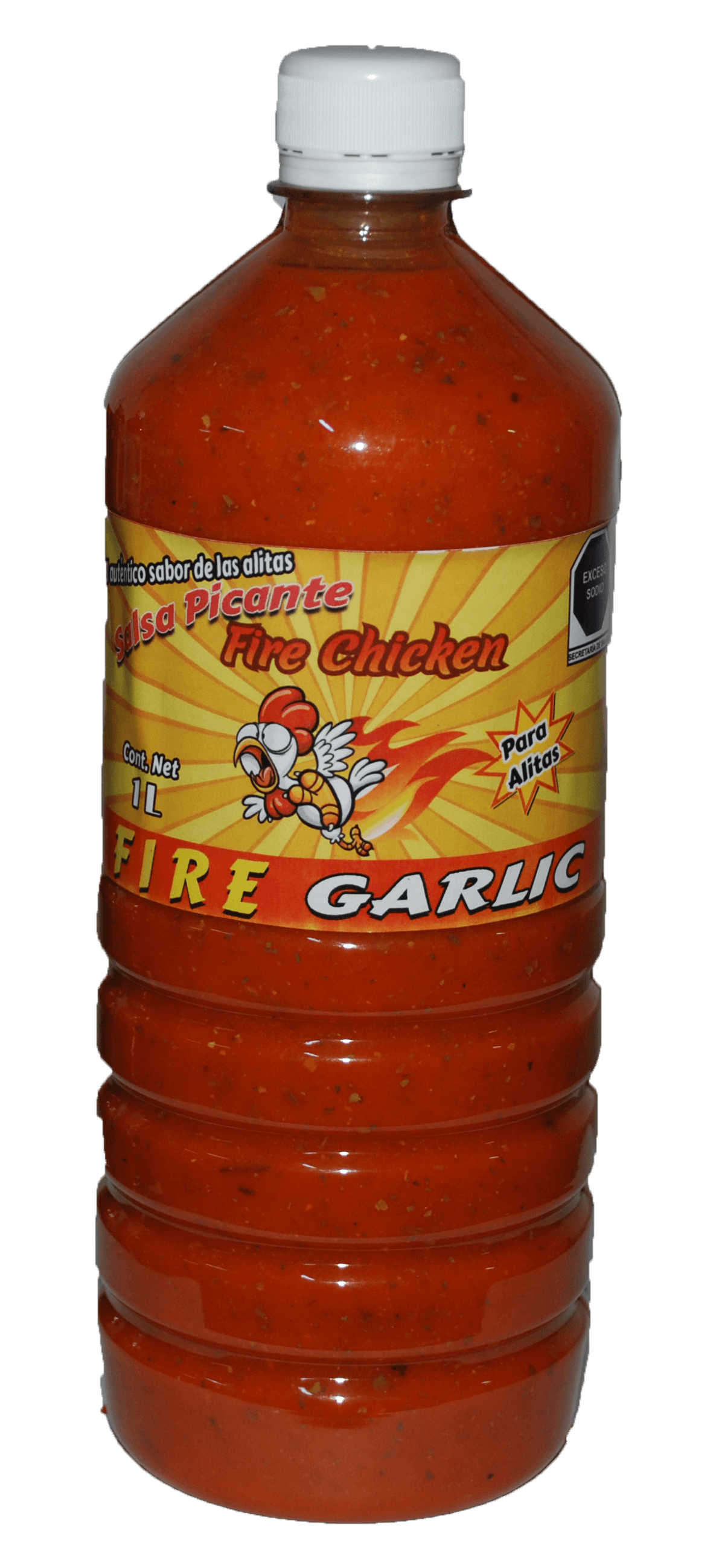 78.Fire Garlic Salsa para alitas litro Flaming